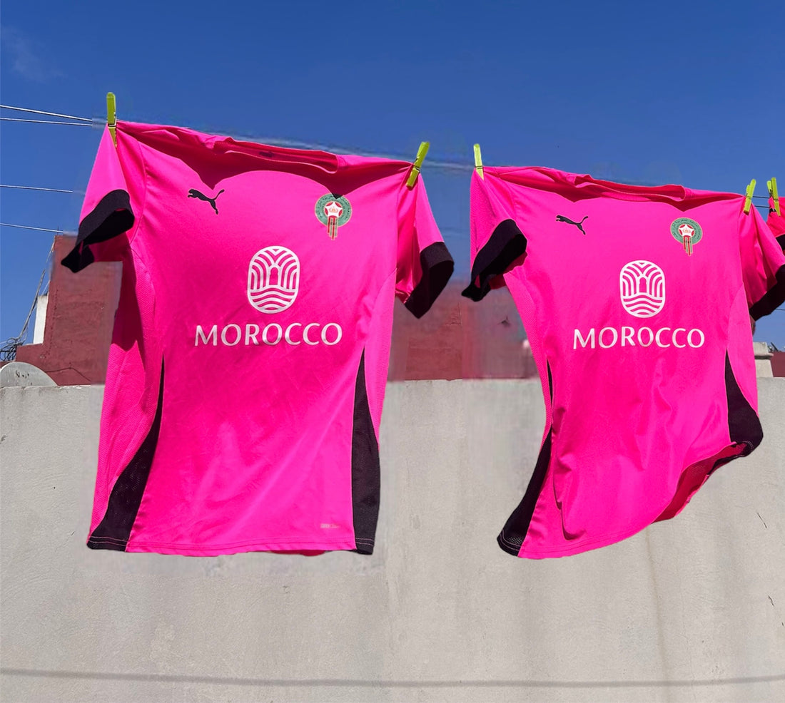 Le Nouveau maillot concept du Maroc rose